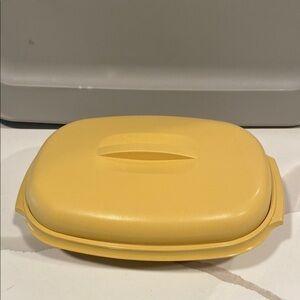 Tupperware Golden Harvest 3-Piece Steamer | Bright Yellow | Vintage Classic
